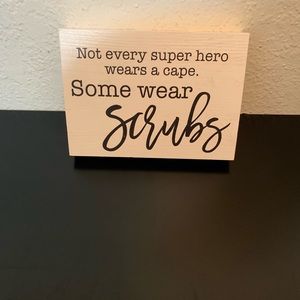 Decor wood block with quote